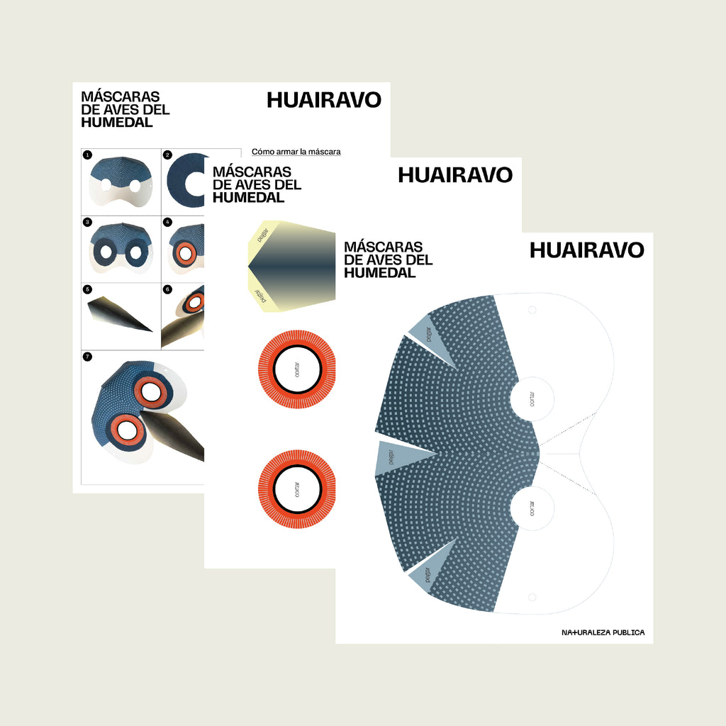 Máscara de papel - Huairavo