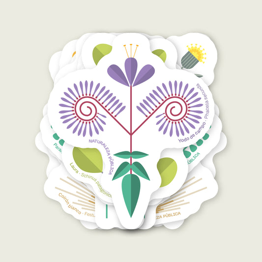 Set 10 Stickers Flora Nativa