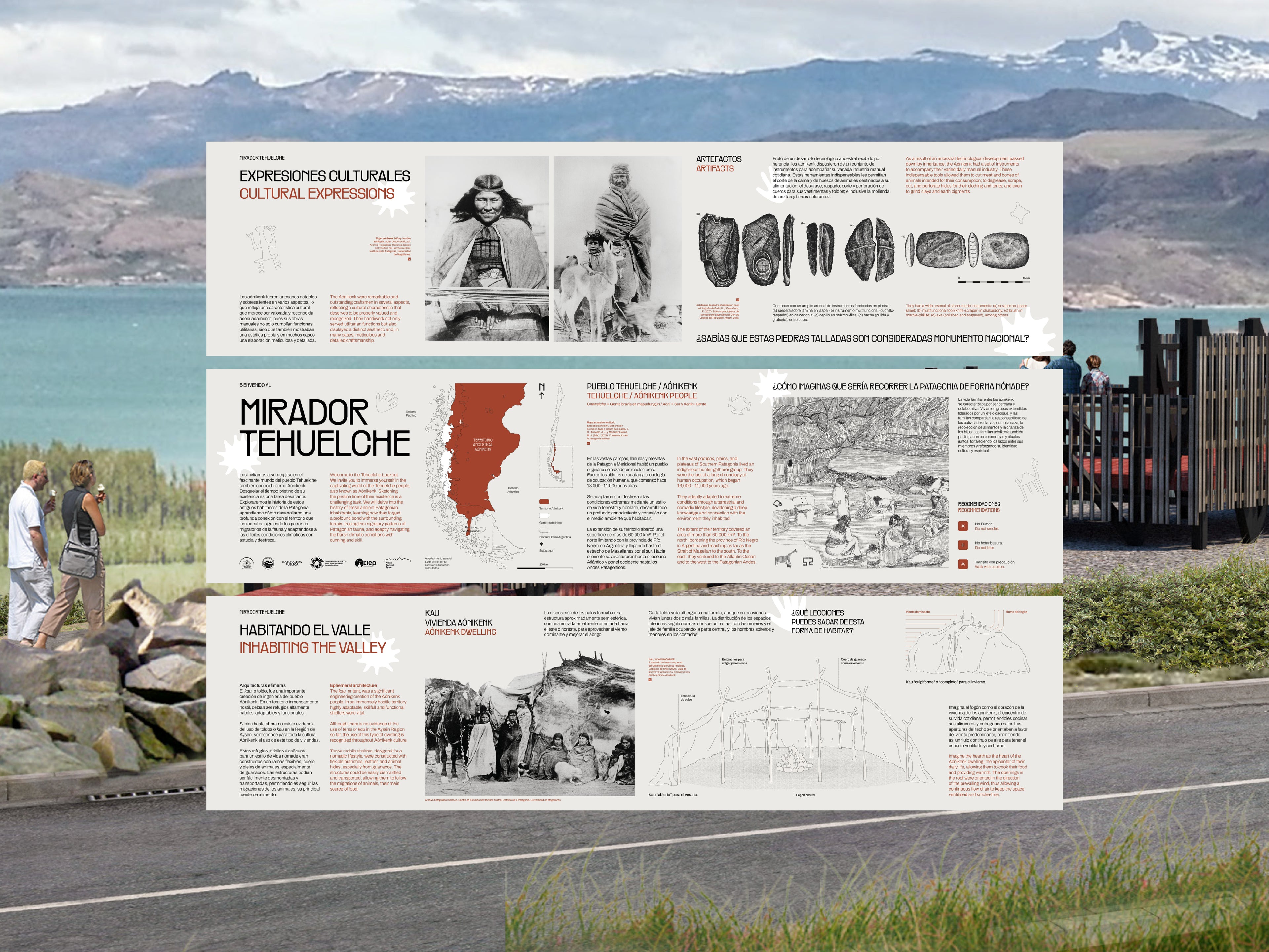 Museografía Mirador Tehuelche