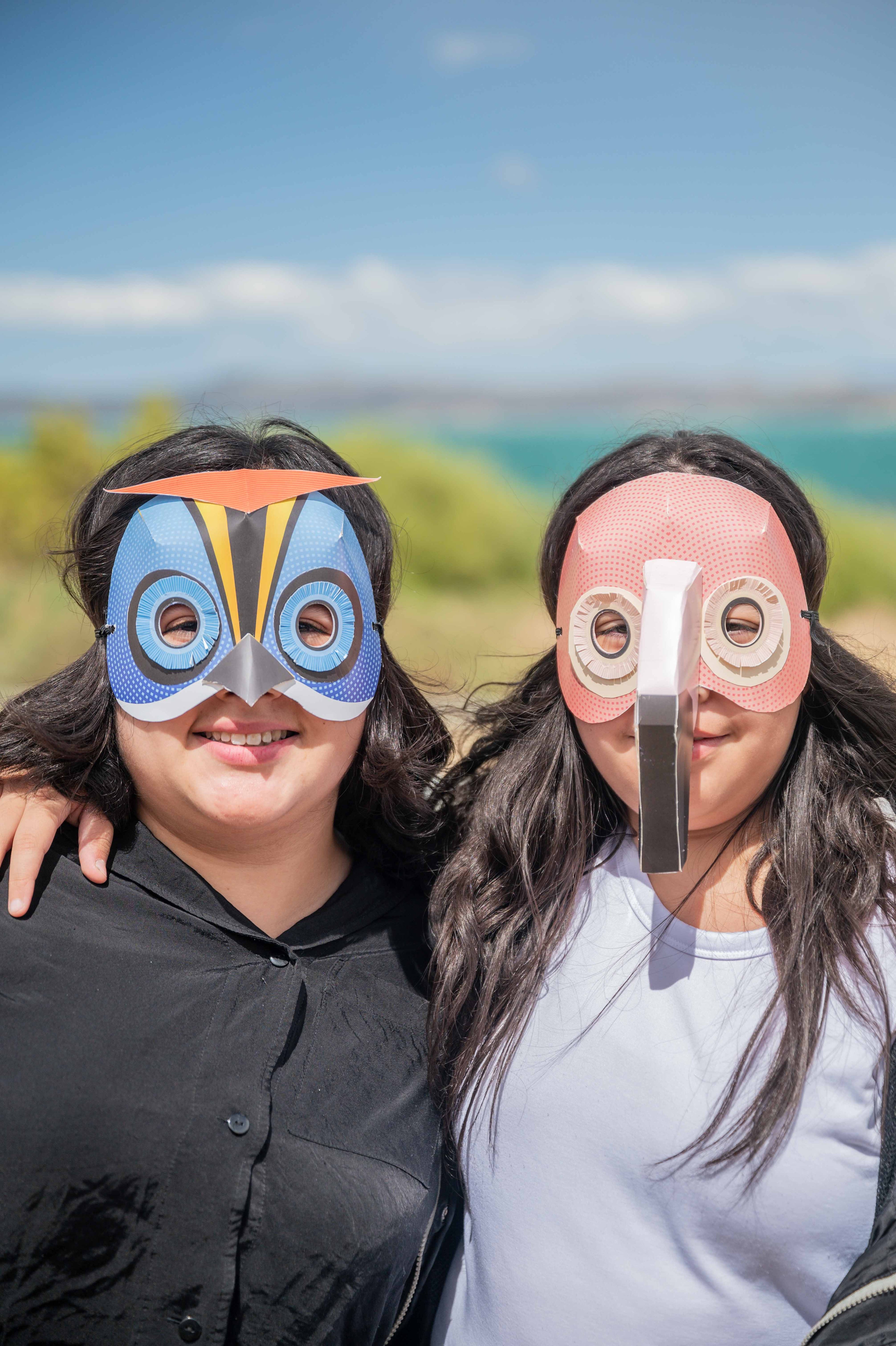 Máscaras de Papel Aves del Humedal