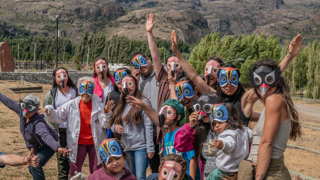 Máscaras de Papel Aves del Humedal